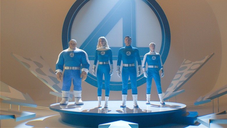 The Thing, Invisible Woman, Mr. Fantastic, and Human Torch standing together (2025)