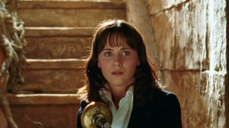 Trillian aims the point-of-view gun