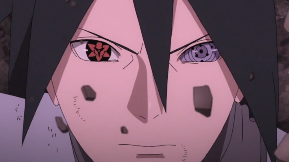 Sasuke with the Sharigan and Rinnegan