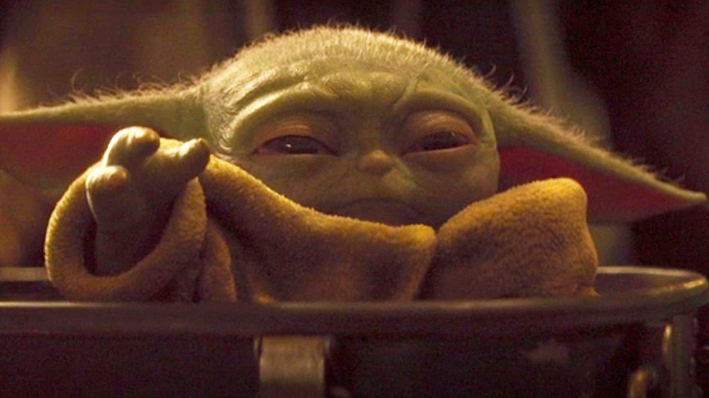 Baby Yoda on The Mandalorian chapter 7