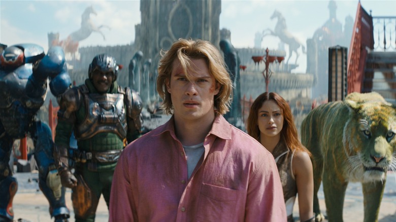 Roboto, Man At Arms, Adam, Teela, and Cringer standing together (2026)