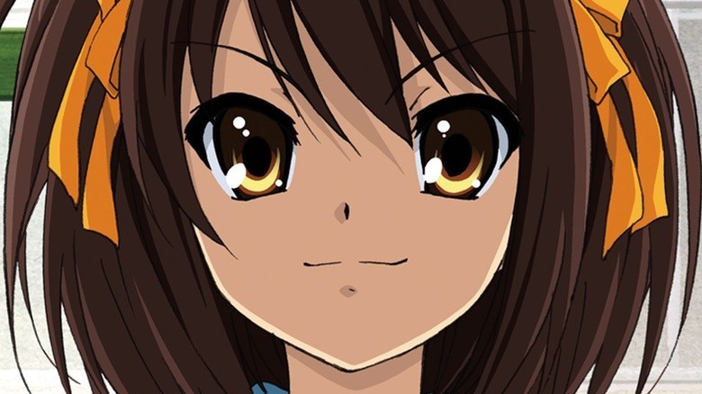 Haruhi Suzumiya in school uniform