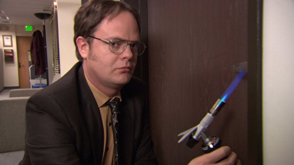 Rainn Wilson as Dwight Schrute The Office fire drill