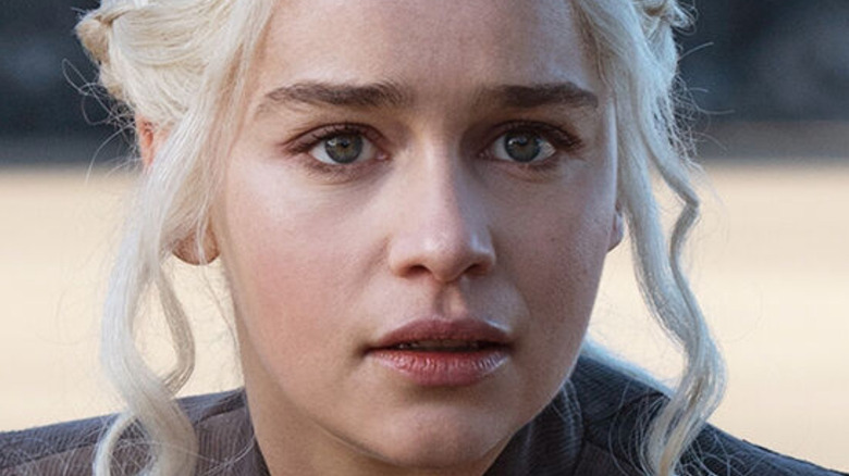 Emilia Clarke Daenerys Targaryen concerned 