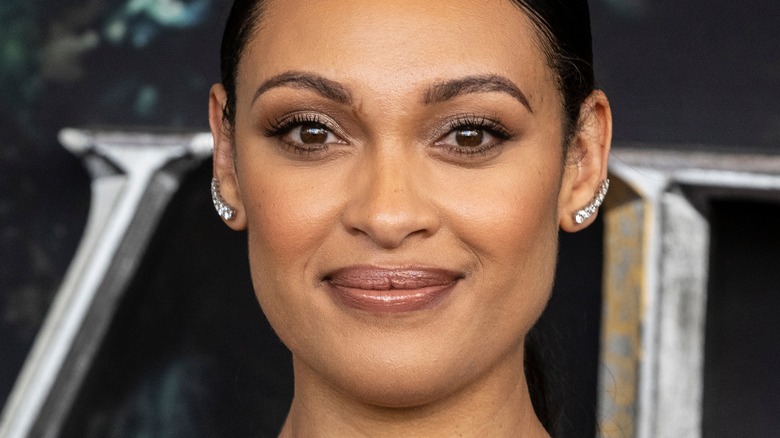 Cynthia Addai-Robinson attending premiere