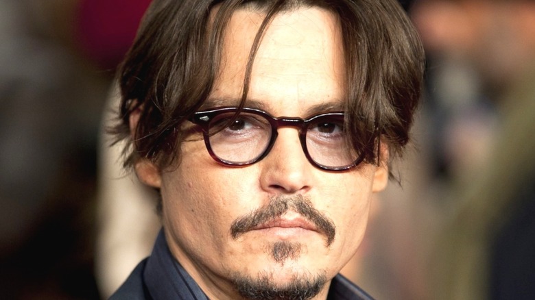 Johnny Depp scowling