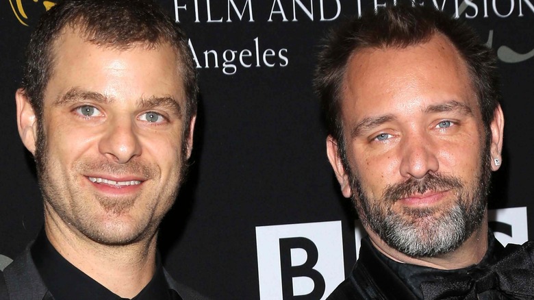 Matt Stone and Trey Parker smiling