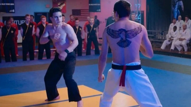 Robby and Hawk prepared to fight