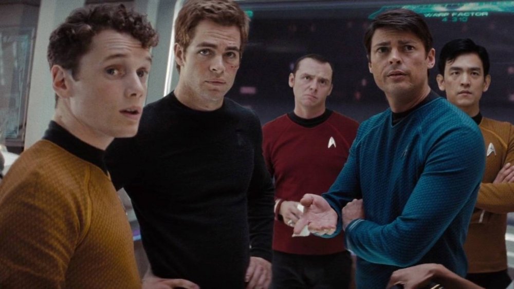 The crew of the USS Enterprise in 2009's Star Trek