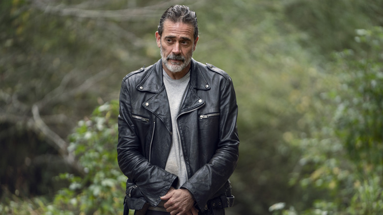 Negan looks into the distance