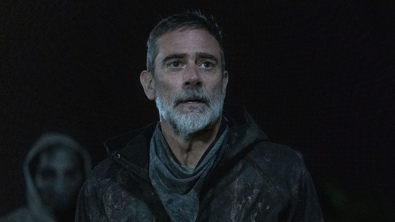 Negan looks into the distance