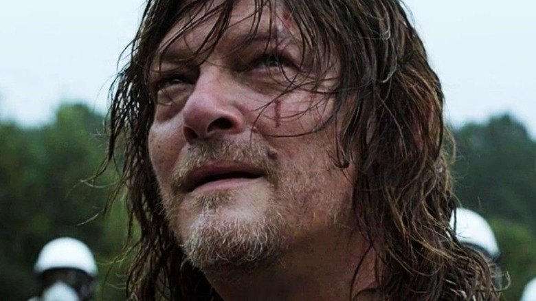 Daryl Dixon looking up