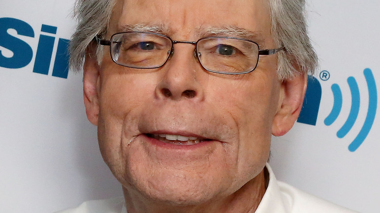 Stephen King looking into camera