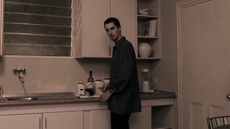 Christian Bale looking extremely underweight