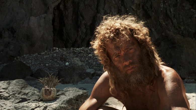 Tom Hanks looking scruffy