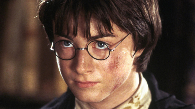 Harry Potter bruised close up