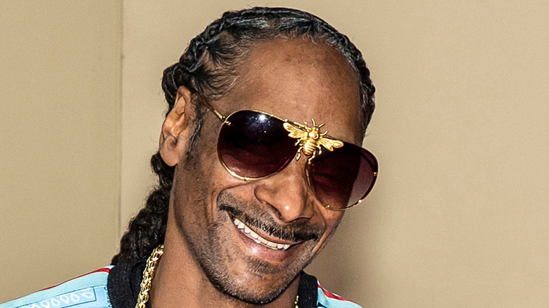 Snoop Dogg sunglasses smiling