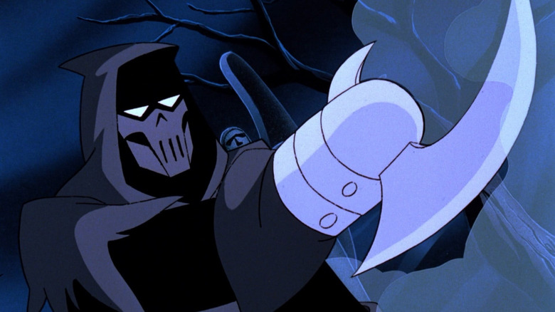Phantasm swings her claw in Batman: Mask of the Phantasm