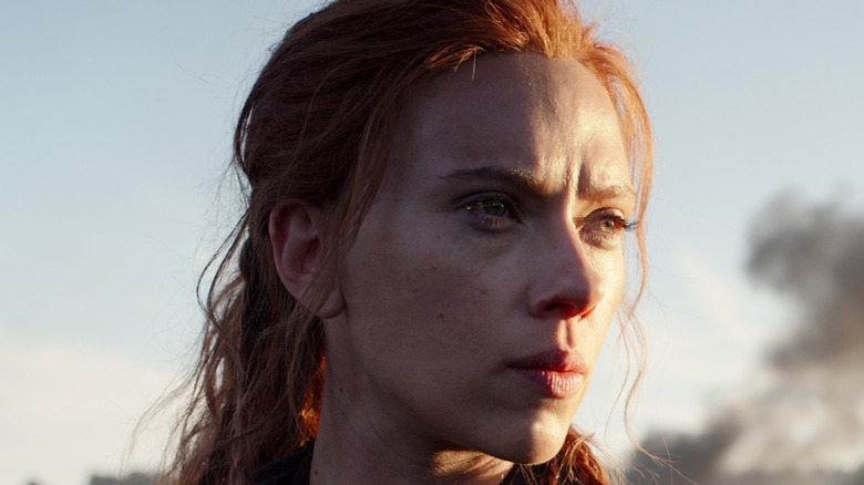 Natasha Romanoff looking determined