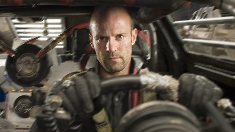 Frankenstein driving a car in Death Race (2008)