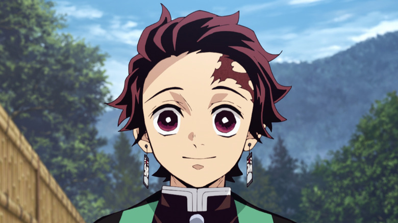 Tanjiro smiling kindly