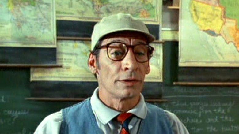 Ernest stands before the class in "Ernest Goes to School" (1994)
