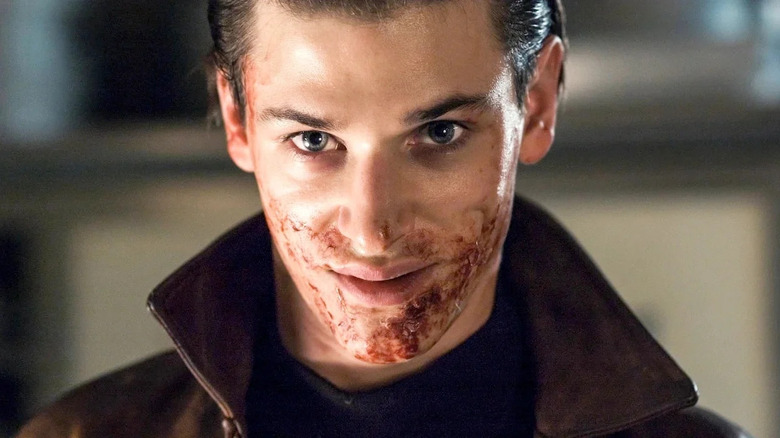 Hannibal with blood on his face in "Hannibal Rising."