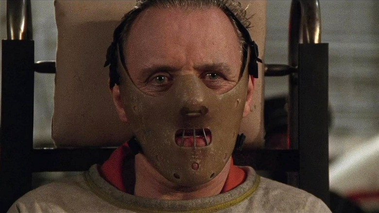 Hannibal Lecter in his mask in 