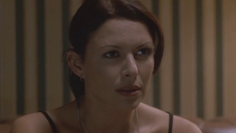 Amy watching a video on TV in Hellraiser: Deader (2005)