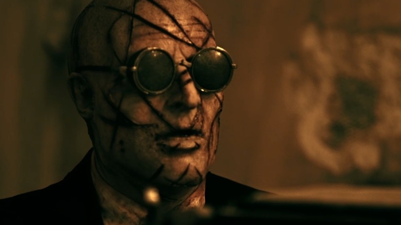 Cenobite wearing dark glasses in Hellraiser: Judgement (2018)