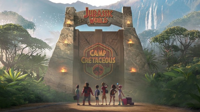 Six campers arrive at Camp Cretaceous in Jurassic World: Camp Cretaceous (2020-2022)