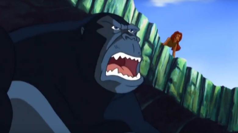 Kong looks up at the sun in "Kong: King of Atlantis" (2005)