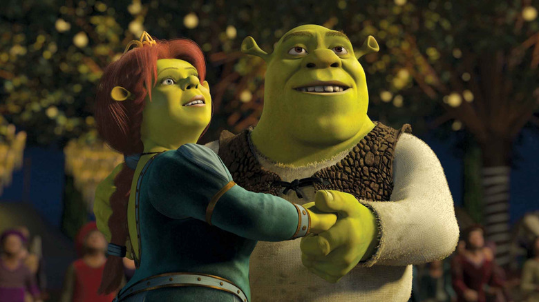 Princess Fiona and Shrek meeting her parents in "Shrek 2"