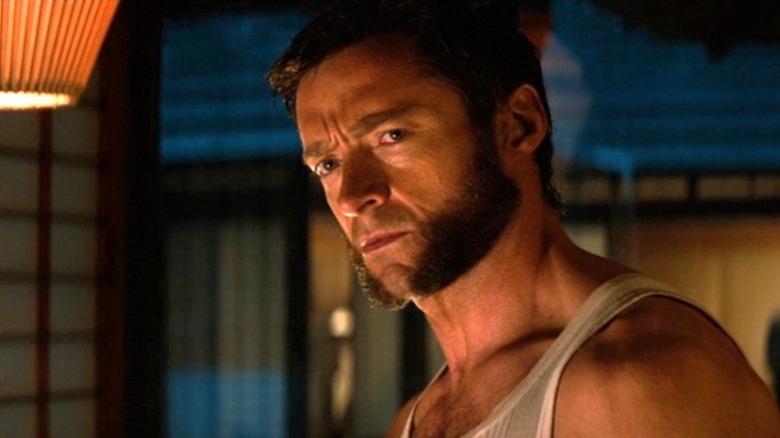 Wolverine looking serious in Japan in "The Wolverine" (2013)