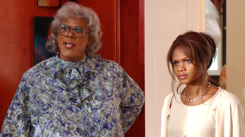 Helen and Madea glowering in 