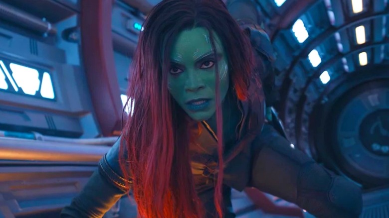 Gamora on a ship