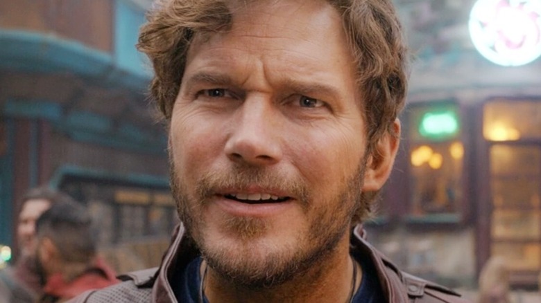 Star-Lord looking bemused