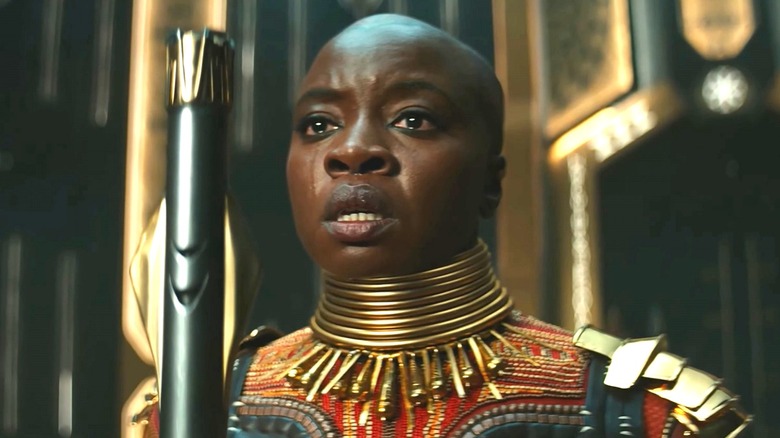 Okoye with spear