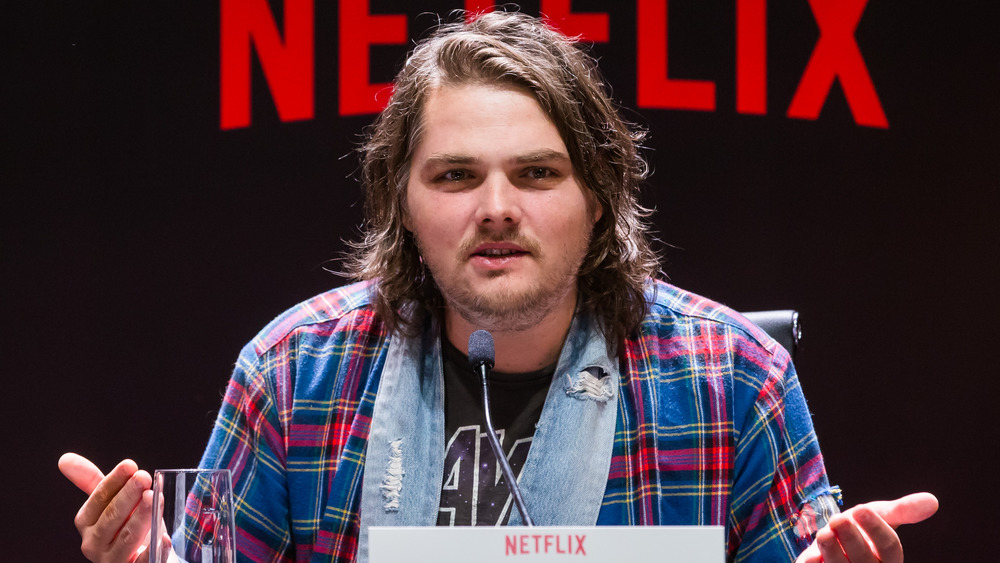 Gerard way at press conference