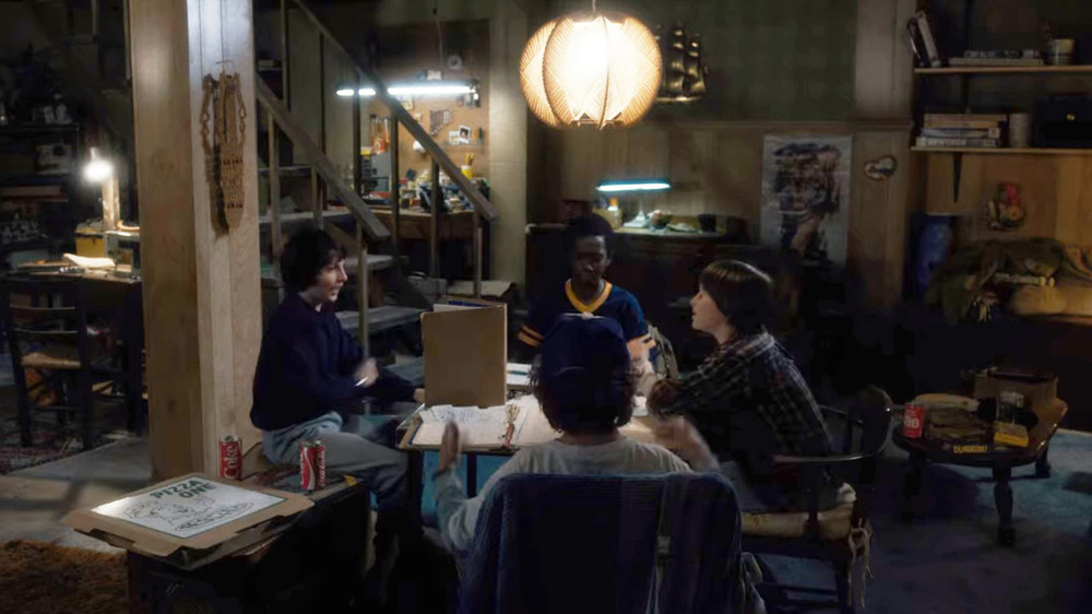 Stranger Things characters playing D&D