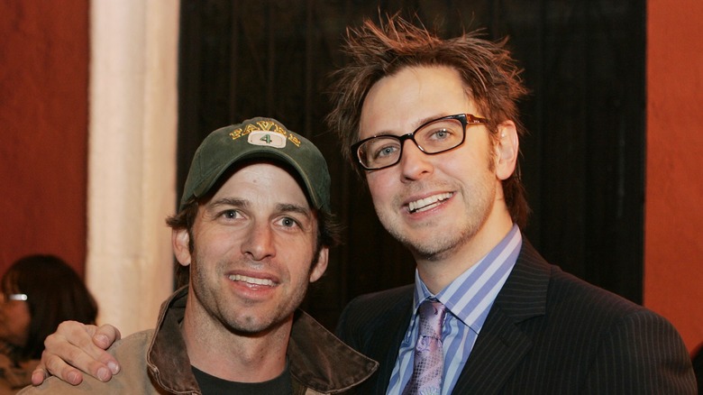 Zack Snyder and James Gunn smiling