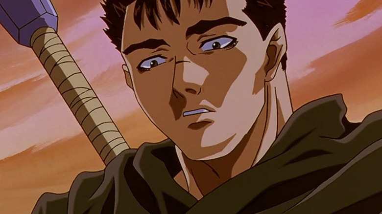 Guts looks sad