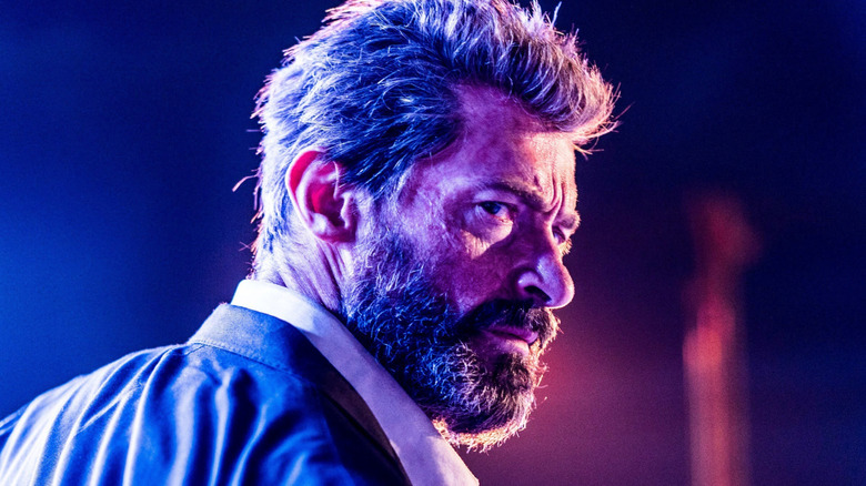 Logan in blue and purple twilight