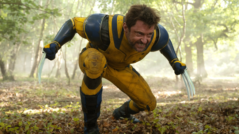 Wolverine in menacing action pose