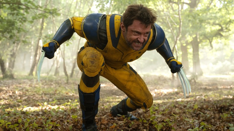 Wolverine in menacing action pose