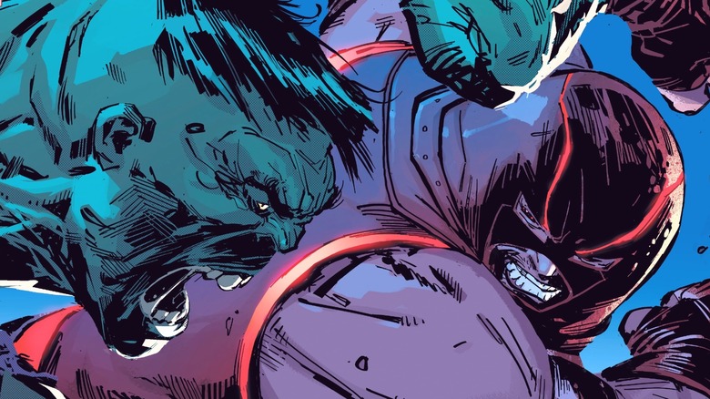 Juggernaut fighting the Hulk in 