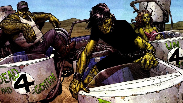 The Hulk Gang in the Fantasticar