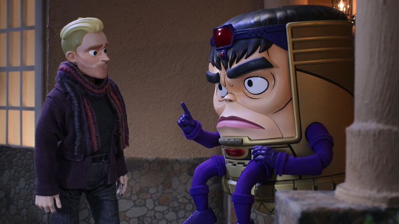 MODOK arguing with Austin 
