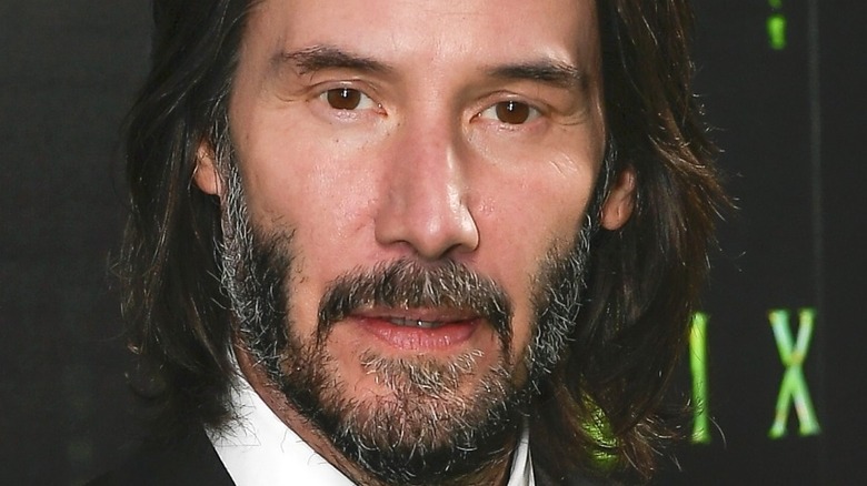 Keanu Reeves beard long hair