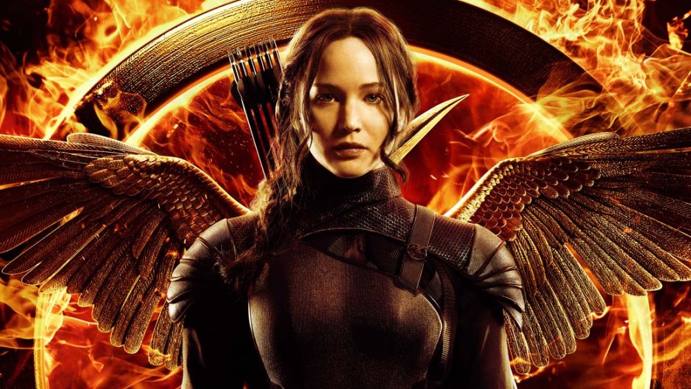 Jennifer Lawrence as Katniss in The Hunger Games Mockingjay Part 2